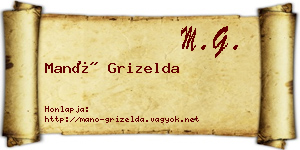 Manó Grizelda névjegykártya